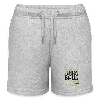 Funny Tennis Player Racket Pun - Kinder Organic Joggingshorts Mini Bolter von Stanley/Stella - Grau meliert - Vorne