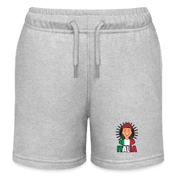 Italie Italien Italien Italie - Short de jogging enfant bio Stanley/Stella - gris chiné - Devant