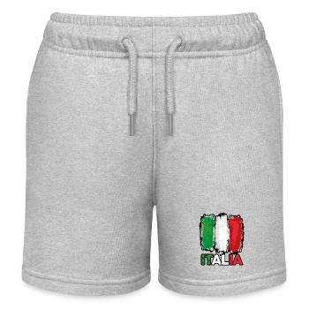 Italie Italien Italien Italie - Short de jogging enfant bio Stanley/Stella - gris chiné - Devant