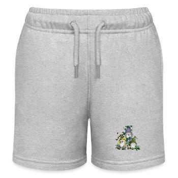 Gnomes Gnomes Goblin - Kids Organic Sweat Shorts by Stanley/Stella - heather grey - Front