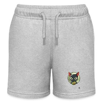 Chat gris japonais - Short de jogging enfant bio Stanley/Stella - gris chiné - Devant