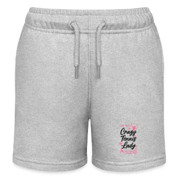 Funny Tennis Player Racket I'm - Kinder Organic Joggingshorts Mini Bolter von Stanley/Stella - Grau meliert - Vorne