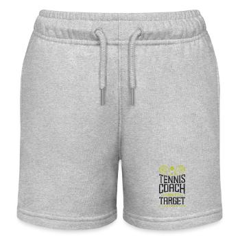 Funny Tennis Player Racket Coach - Kinder Organic Joggingshorts Mini Bolter von Stanley/Stella - Grau meliert - Vorne
