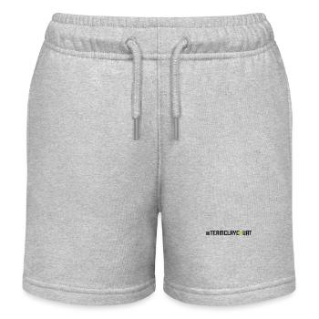 Funny Tennis Player Racket - Kinder Organic Joggingshorts Mini Bolter von Stanley/Stella - Grau meliert - Vorne