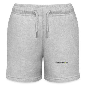 Funny Tennis Player Racket - Kinder Organic Joggingshorts Mini Bolter von Stanley/Stella - Grau meliert - Vorne