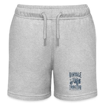 Oldtimer Traktor Bauer Geburtstag Jahrgang 2005 - Kinder Organic Joggingshorts Mini Bolter von Stanley/Stella - Grau meliert - Vorne