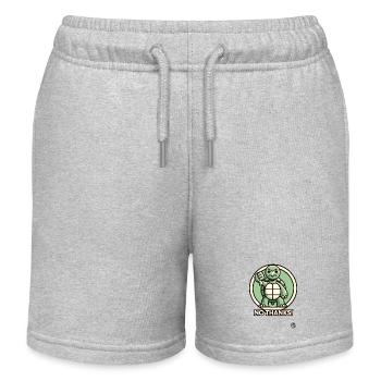 Wütende Schildkröte - Daumen runter, Nein Danke! - Kinder Organic Joggingshorts Mini Bolter von Stanley/Stella - Grau meliert - Vorne