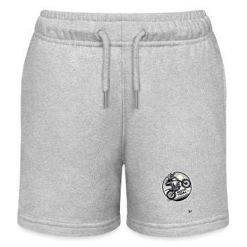 Moto Trial Motocross - Kids Organic Sweat Shorts by Stanley/Stella - heather grey - Front