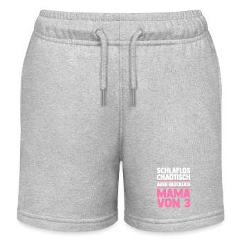 Maman de 3 enfants - Short de jogging enfant bio Stanley/Stella - gris chiné - Devant