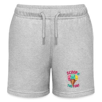 SCOOP UP - Kids Organic Sweat Shorts by Stanley/Stella - heather grey - Front