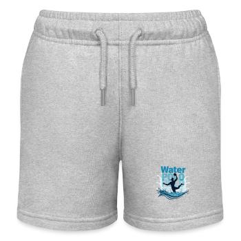 Water Polo Wasserpolo Wasserball Ballsport - Kinder Organic Joggingshorts Mini Bolter von Stanley/Stella - Grau meliert - Vorne
