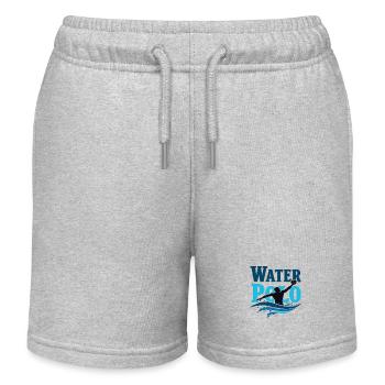 Water Polo Wasserpolo Wasserball Ballsport - Kinder Organic Joggingshorts Mini Bolter von Stanley/Stella - Grau meliert - Vorne