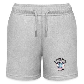Installation des muscles s’il vous plaît attendre Sloth Fitness - Short de jogging enfant bio Stanley/Stella - gris chiné - Devant