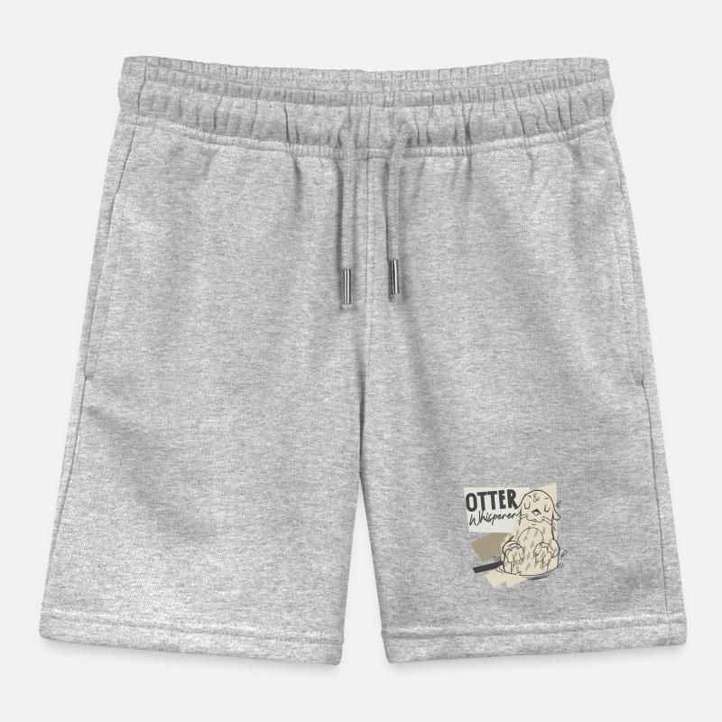 Otter Otter Whisperer Kids Organic Sweat Shorts by Stanley/Stella