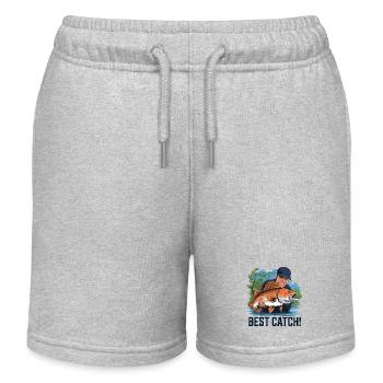 BESTER FANG - Kinder Organic Joggingshorts Mini Bolter von Stanley/Stella - Grau meliert - Vorne