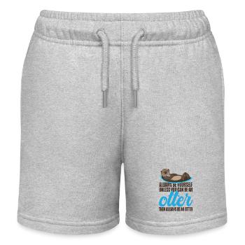 Otter Always Be Yourself Unless - Kinder Organic Joggingshorts Mini Bolter von Stanley/Stella - Grau meliert - Vorne