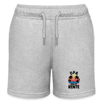 Vacation Vacationer Grandfather Grandpa - Kids Organic Sweat Shorts by Stanley/Stella - heather grey - Front