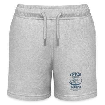 Vintage Fish Keeper Poisson Tropical Anniversaire 1977 - Short de jogging enfant bio Stanley/Stella - gris chiné - Devant