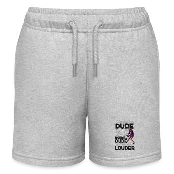 Saxophone Saxophone Dude Like A - Kinder Organic Joggingshorts Mini Bolter von Stanley/Stella - Grau meliert - Vorne