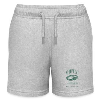 Carpet Python Modern Reptile Keeper Streetwear - Kids Organic Sweat Shorts by Stanley/Stella - heather grey - Front