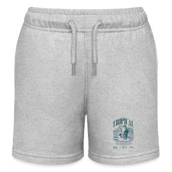 Red Eyed Tree Frog Rainforest Amphibian - Kids Organic Sweat Shorts by Stanley/Stella - heather grey - Front