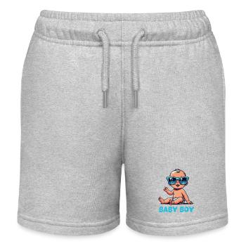 Baby Comic - Kids Organic Sweat Shorts by Stanley/Stella - heather grey - Front