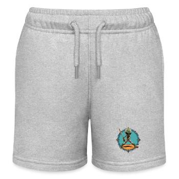 ET im Baseball - Kinder Organic Joggingshorts Mini Bolter von Stanley/Stella - Grau meliert - Vorne