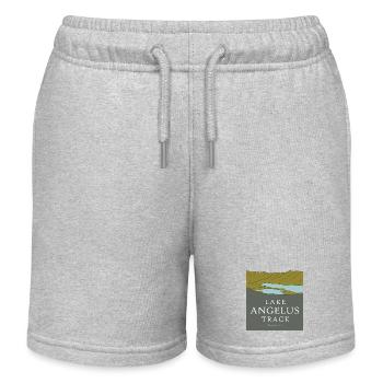 Lake Angelus track - New Zealand - Kinder Organic Joggingshorts Mini Bolter von Stanley/Stella - Grau meliert - Vorne