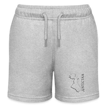 (RU) Dagestan map as outline DA - Kids Organic Sweat Shorts by Stanley/Stella - heather grey - Front