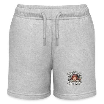 Rothaarige Rothaarige Irische Sommersprossen Ingwer Rothaarige - Kinder Organic Joggingshorts Mini Bolter von Stanley/Stella - Grau meliert - Vorne