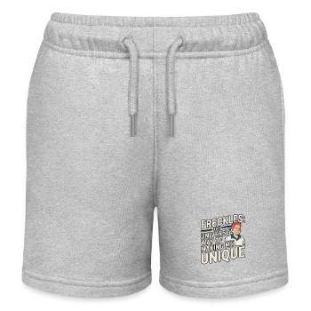 Rothaarige Rothaarige Irische Sommersprossen Ingwer Rothaarige - Kinder Organic Joggingshorts Mini Bolter von Stanley/Stella - Grau meliert - Vorne