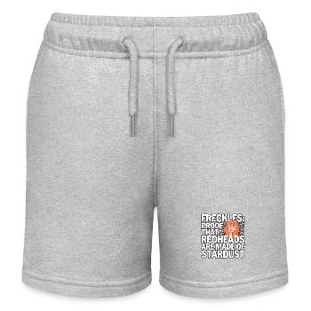 Rothaarige Rothaarige Irische Sommersprossen Ingwer Rothaarige - Kinder Organic Joggingshorts Mini Bolter von Stanley/Stella - Grau meliert - Vorne