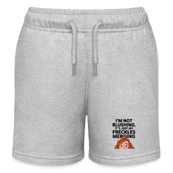 Rothaarige Rothaarige Irische Sommersprossen Ingwer Rothaarige - Kinder Organic Joggingshorts Mini Bolter von Stanley/Stella - Grau meliert - Vorne