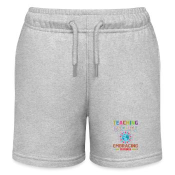 ESL-Lehrer ESL Unterricht - Kinder Organic Joggingshorts Mini Bolter von Stanley/Stella - Grau meliert - Vorne