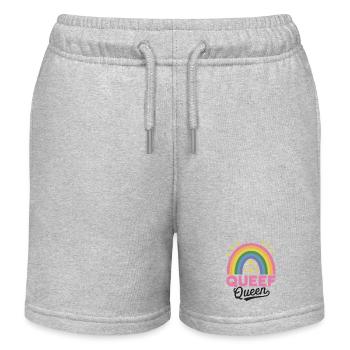 Queef Queen Queefed Humour adulte Queefing - Short de jogging enfant bio Stanley/Stella - gris chiné - Devant
