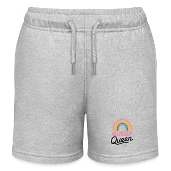 Queef Queen Queefed Humour adulte Queefing - Short de jogging enfant bio Stanley/Stella - gris chiné - Devant