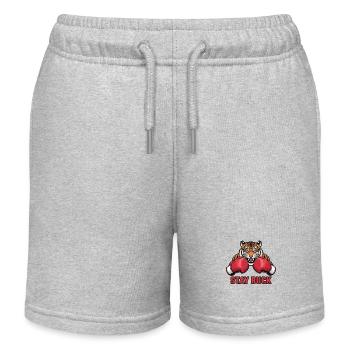 Tierliebhaber Boxen Match Sport Kampf Boxer - Kinder Organic Joggingshorts Mini Bolter von Stanley/Stella - Grau meliert - Vorne