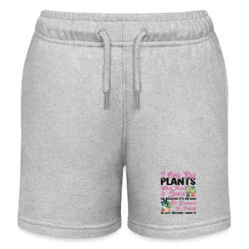 Amateur de plantes Jardinage Je n’achète que - Short de jogging enfant bio Stanley/Stella - gris chiné - Devant