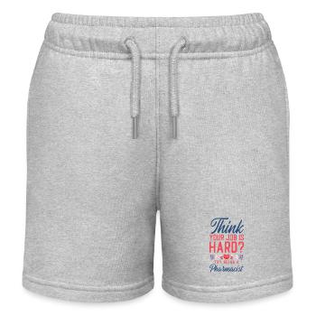 Technicien en pharmacie - Short de jogging enfant bio Stanley/Stella - gris chiné - Devant