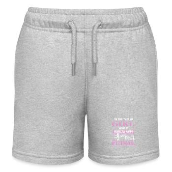 Le futsal me rend heureuse, une joueuse confiante - Short de jogging enfant bio Stanley/Stella - gris chiné - Devant