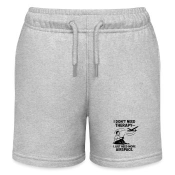0001 NoTherapy MoreAirspace - Kinder Organic Joggingshorts Mini Bolter von Stanley/Stella - Grau meliert - Vorne
