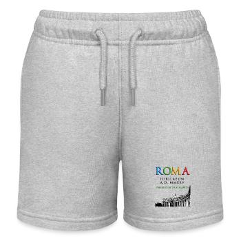 Rom 2025 Jubiläum Pilger der Hoffnung, Klassiker - Kinder Organic Joggingshorts Mini Bolter von Stanley/Stella - Grau meliert - Vorne
