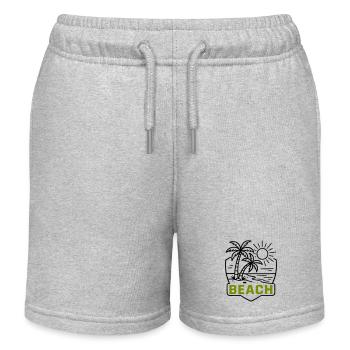 Palmiers de l’île de la plage - Short de jogging enfant bio Stanley/Stella - gris chiné - Devant