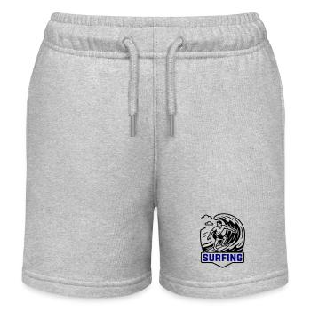 Surfeur symbole surfeur - Short de jogging enfant bio Stanley/Stella - gris chiné - Devant