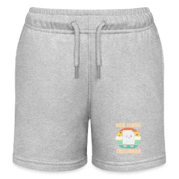 Retro High School Freshman Humor Vibe - Kinder Organic Joggingshorts Mini Bolter von Stanley/Stella - Grau meliert - Vorne