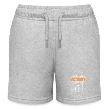 Best Freshman Actuarial Student Bar Graph Humor - Kids Organic Sweat Shorts by Stanley/Stella - heather grey - Front
