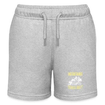 Mountains Trails Bikes MTB Adventure Trail Cycling - Kinder Organic Joggingshorts Mini Bolter von Stanley/Stella - Grau meliert - Vorne