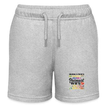 Technicien en pharmacie - Short de jogging enfant bio Stanley/Stella - gris chiné - Devant