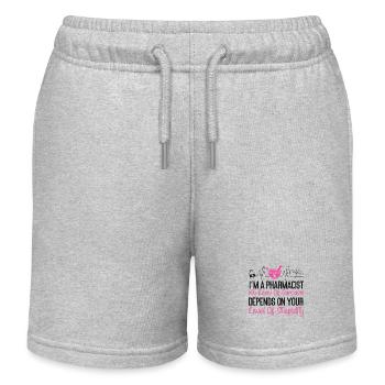 Technicien en pharmacie - Short de jogging enfant bio Stanley/Stella - gris chiné - Devant