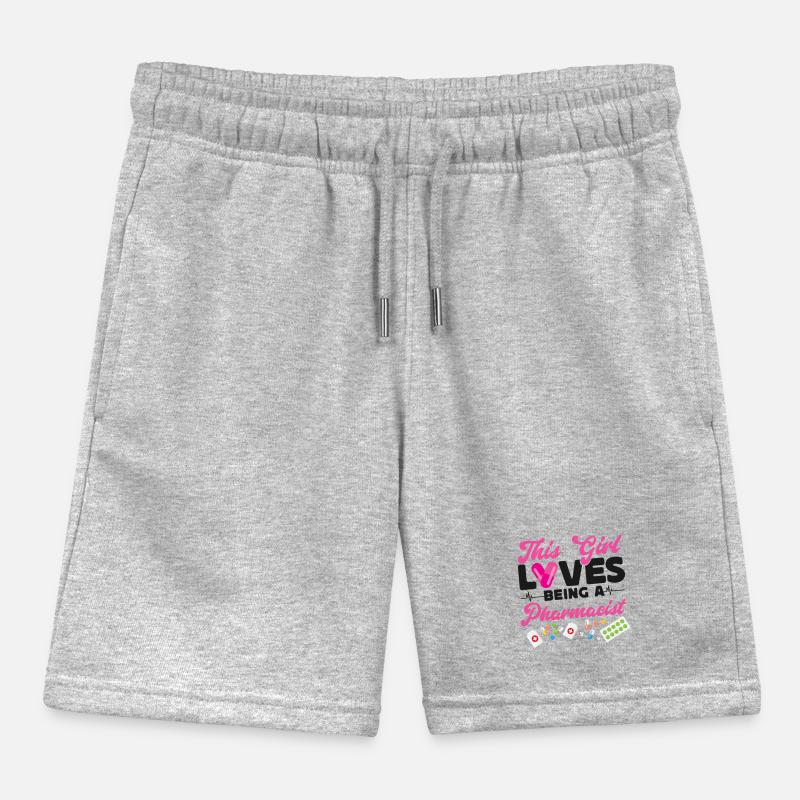 Pharmacy Tech Technician Kids Organic Sweat Shorts by Stanley/Stella